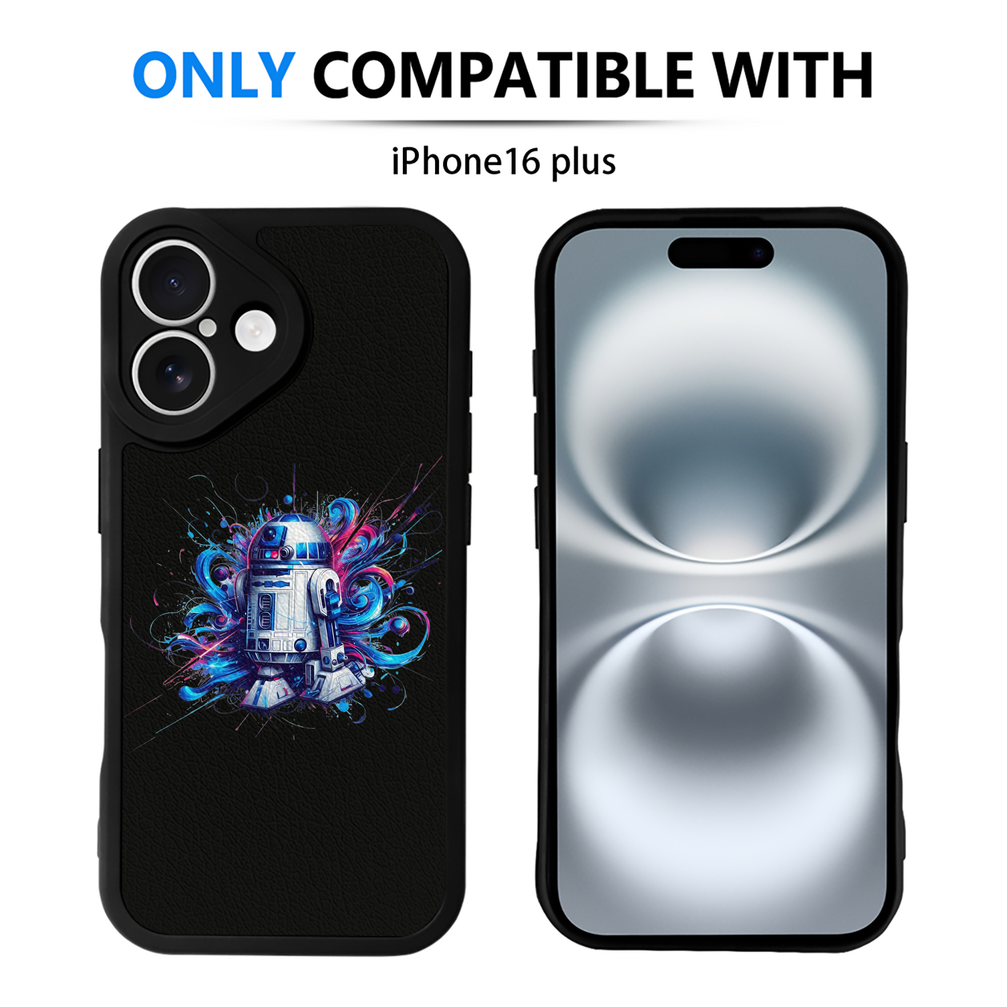 （画像用） スター・ウォーズ Star Wars 【iPhone 16シリーズ対応】シリコンスマホケース（レザー調） 材質：シリコン